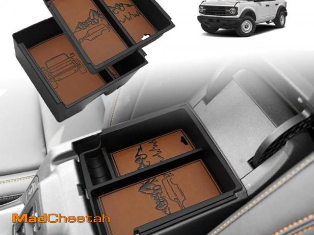 Lot 74-11557985 - TripleAliners Center Console Organizer Compatible with 2021-2024 Ford Bronco(no for Sport) Accessori...