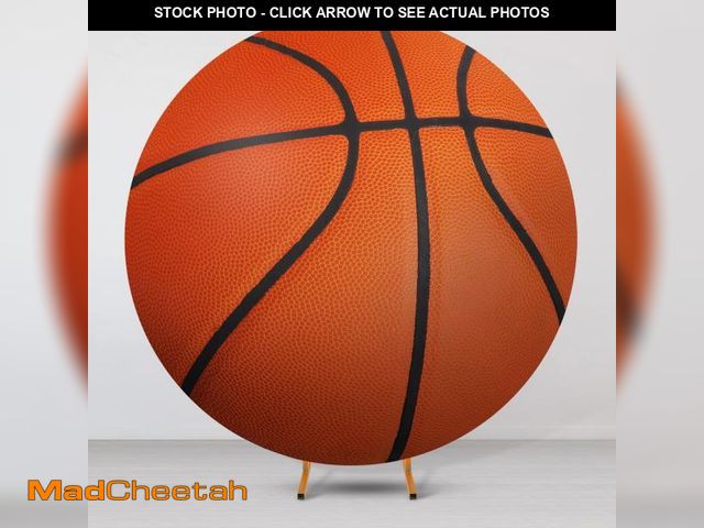 Lot 74-12122792 - VitalCozy 7.2.ft Round Spandex Backdrop Cover Sports Theme Arch Backdrop for Party Photography Birth...