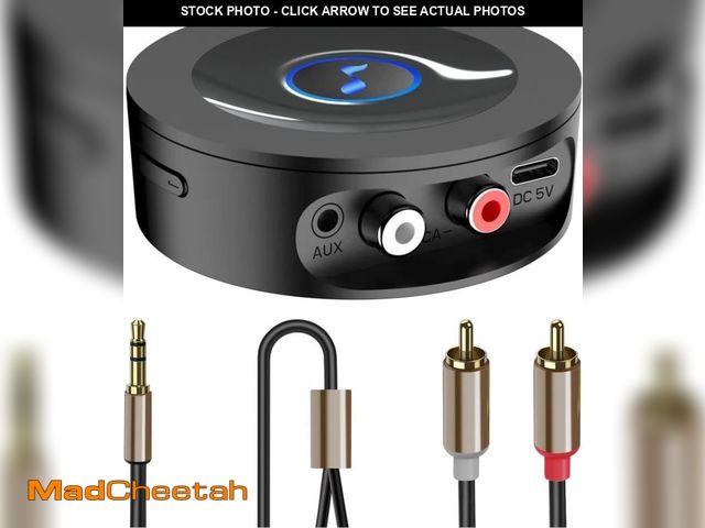 Lot 74-11547435 - Bluetooth 5.2 Receiver for Home Stereo AUX Adapter for HiFi Music Streaming, Wired Speakers, with Ja...