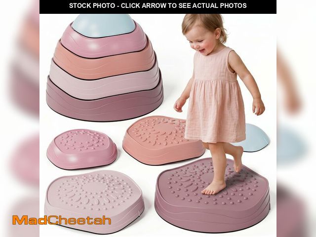 Lot 74-14382402 - Lehoo Castle Stepping Stones for Kids, Toddler Girl Sensory Outdoor Toys - USED