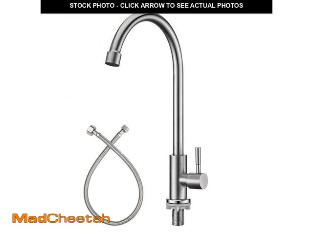 Lot 74-12303364 - Apaix Cold Only Bar Sink Faucet, SUS304 Stainless Steel Cold Water Only Kitchen Faucet Single Handle...