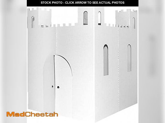 Lot 74-12367452 - Easy Playhouse Blank Castle - Kids Art and Craft for Indoor &amp; Outdoor Fun Color, Draw on this Bl...
