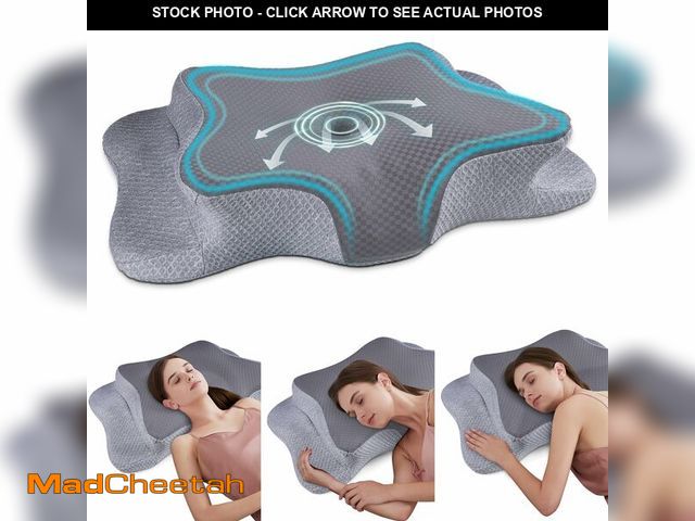 Lot 74-12434405 - CHxxy Cervical Neck Pillow for Pain Relief Sleeping, Contour Memory Foam Pillows, Ergonomic Side Sle...