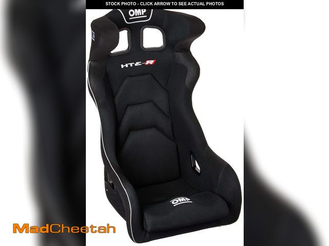 Lot 74-12294807 - (SMALL TEAR) OMP RACING, INC. Seat, HTE-R XL, FIA Approved, Side Bolsters, Harness Openings, Fibergl...