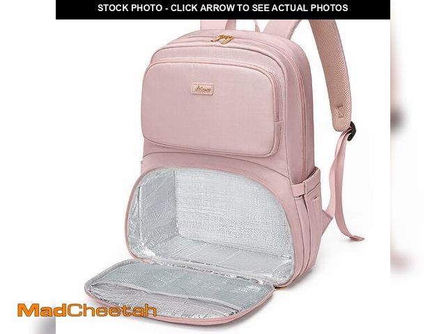 Lot 74-13626848 - LABOMO Lunch Backpack for Women Men, 16 Inch Laptop Backpack with Lunch Compartment, Water Resistant...