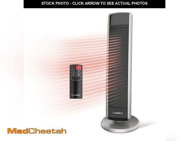 Lot 74-12781883 - Lasko 29" 1500W Electric Digital Ceramic Tower Space Heater with Remote, Black, 5586 - UNUSED