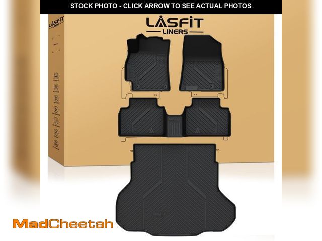 Lot 74-12272607 - LASFIT Floor Mats &amp; Cargo Mat for Kia K4 2025 All Weather TPE Custom Fit Floor Liner 1st &amp; 2...