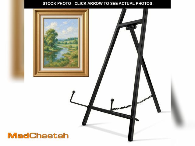 Lot 74-13714570 - Falling in Art Metal Easel Stand, 16.5" Table Top Easel Stand for Display, Tripod Mirror Plate Stand...