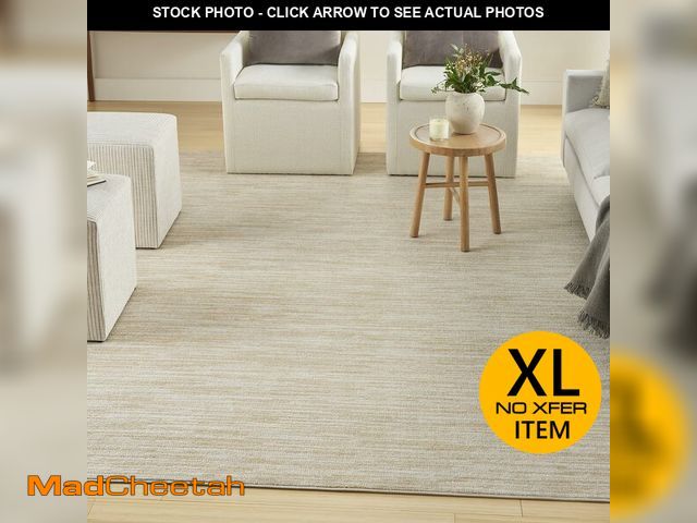 Lot 74-12895614 - Nourison Home Essentials 8' x 10' Fabric Ivory Gold Area Rug - UNUSED