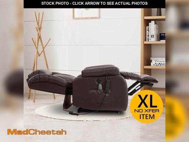 Lot 74-13735414 - Power Lift Chair Recliner for Elderly with Heat and Massage, Lay Flat Sleeping Recliner Dual Motor I...