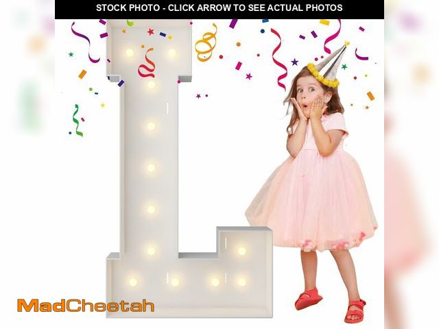 Lot 74-13320411 - 4FT Marquee Light Up Letters, Large Marquee Letters, Mosaic Balloon Frame Letters Big Letter For Eng...