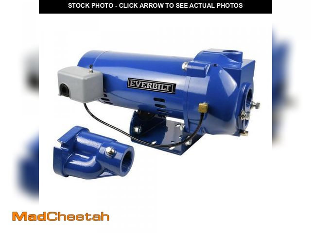 Lot 74-12054572 - Everbilt 1 HP Convertible Jet Pump - UNUSED