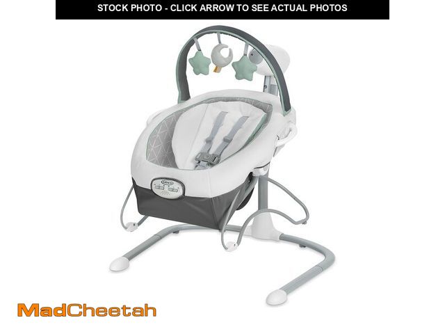 Lot 74-13309443 - Graco Soothe Ã¢â¬n Sway LX Portable Baby Swing and Baby Bouncer Bouncer, Multi Direction Seat, 2 Sp...
