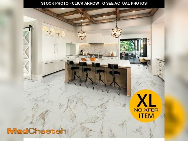 Lot 74-13099154 - Brooking Carrera Marble 12 MIL x 12 in. W x 24 in. L Waterproof Click Lock Luxury Vinyl Tile Floorin...