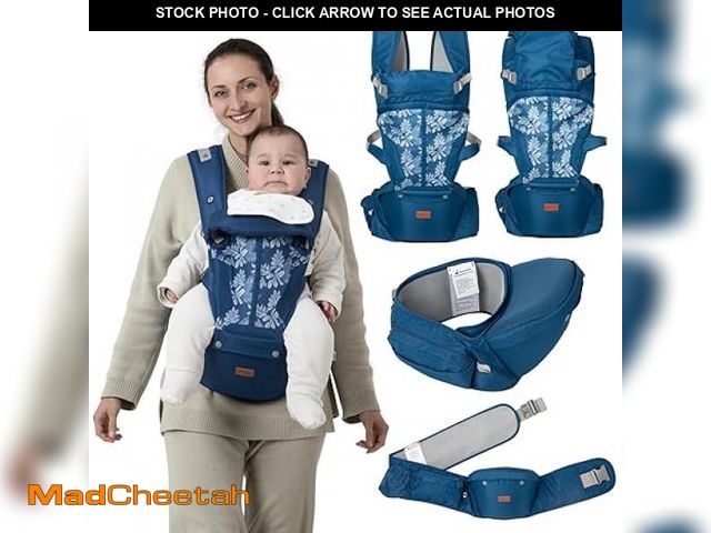 Lot 74-12126221 - BabbleRoo Grow Carrier Ã¢â¬â 6-in-1 Baby Carrier with Hip Seat, Ergonomic, Cozy &amp; Adjustable ...