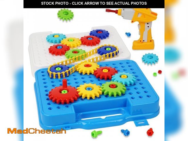 Lot 74-12437500 - IIROMECI Gears Toys for Kids Ages 4-8, STEM Educational Construction Toys, Super Building Toy Set fo...
