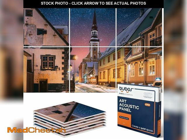 Lot 74-12864423 - BUBOS 6 Pack Art Acoustic Panels Soundproof Wall Panel,70.8X47.2 Inches Large Sound Absorbing Panel,...