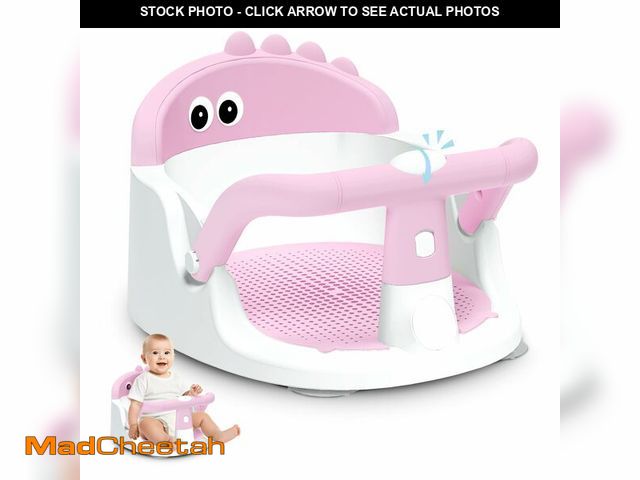 Lot 74-12698455 - Baby Bath Seat for Babies 6 Months &amp; Up Sitting Up, Non-Slip Baby Bath Chair with Suction Cup, S...