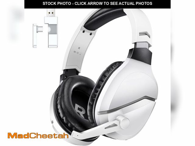 Lot 74-12707456 - WolfLawS Wireless Gaming Headset with Noise Canceling Microphone for PS5, PC, PS4, 2.4G/Bluetooth Ga...