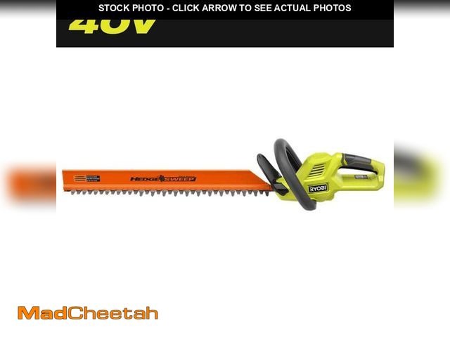 Lot 74-12663904 - RYOBI 40V 24 in. Cordless Battery Hedge Trimmer (Tool Only) - UNUSED