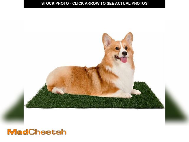 Lot 74-14067061 - Artificial Grass Puppy Pee Pad for Dogs and Small Pets - Set of Three 23x18.5-Inch Reusable 3-Layer ...