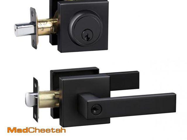 Lot 74-12112920 - Cielsa Dawn Front Door Lock Set Exterior Door Lock Set,Door Handle with Single Cylinder Deadbolt Loc...