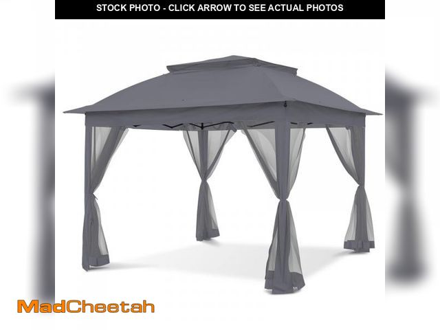 Lot 74-12479291 - COOS BAY 11x11 Pop-Up Instant Gazebo Tent with Mosquito Netting Outdoor Canopy Shelter with 121 Squa...