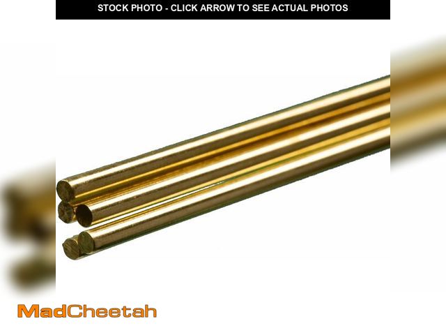 Lot 74-12695678 - K&amp;S Precision Metals Round Brass Rod 1162 - 1/8" OD x 36" Long - DIY Crafts, Electrical, Plumbin...