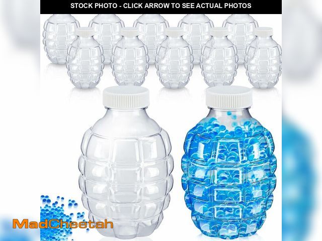 Lot 74-14429790 - Newtay 12 Pcs Gel Ball Ammo Bottle 0.49 oz Water Bead Refill Hopper - UNUSED