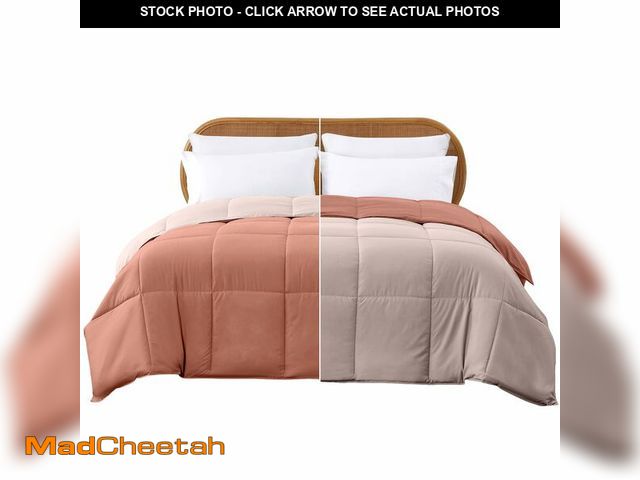 Lot 74-13564147 - Modern Threads Down Alternative Reversible Comforter Dark Rose/Pink Twin - UNUSED