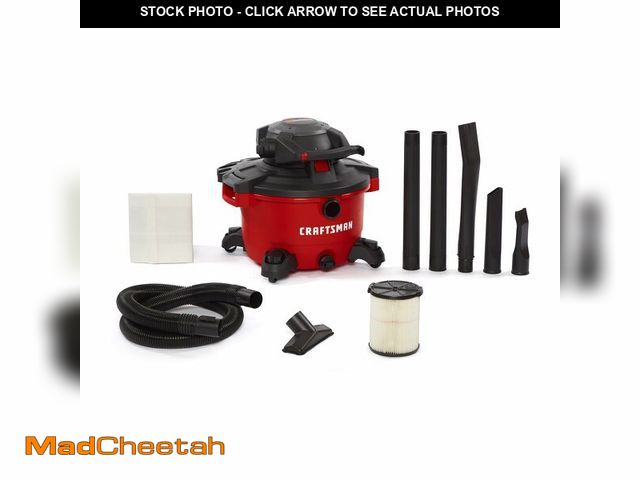 Lot 74-12694475 - CRAFTSMAN CMXEVBE17606 12 Gallon 6.0 Peak HP Wet Dry Vac with Detachable Leaf Blower, Portable Shop ...