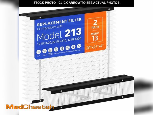 Lot 74-13697624 - 2 Pack 213 Replacement Filter,Compatible with AprilAire 213 Whole House Air Purifiers Models,1210,16...