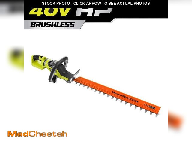 Lot 74-12889299 - RYOBI 40V HP Brushless 26 in. Cordless Battery Hedge Trimmer (Tool Only) - UNUSED
