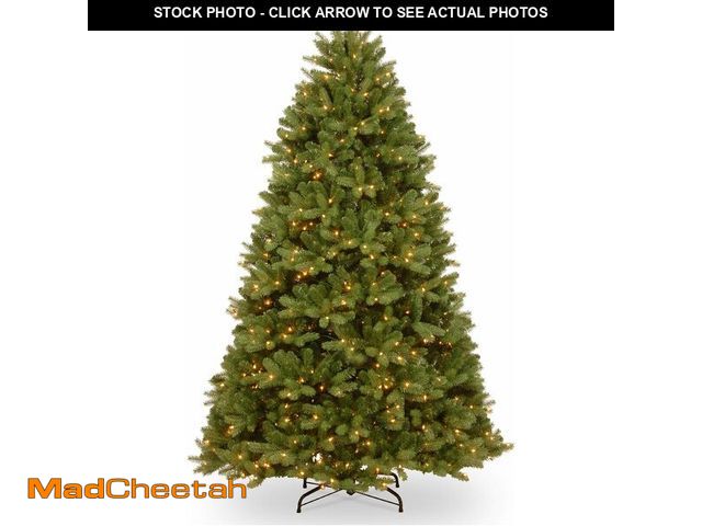 Lot 74-12902094 - National Tree 6 Foot Newberry Spruce Tree with Dual Color LED Lights, Green - UNUSED