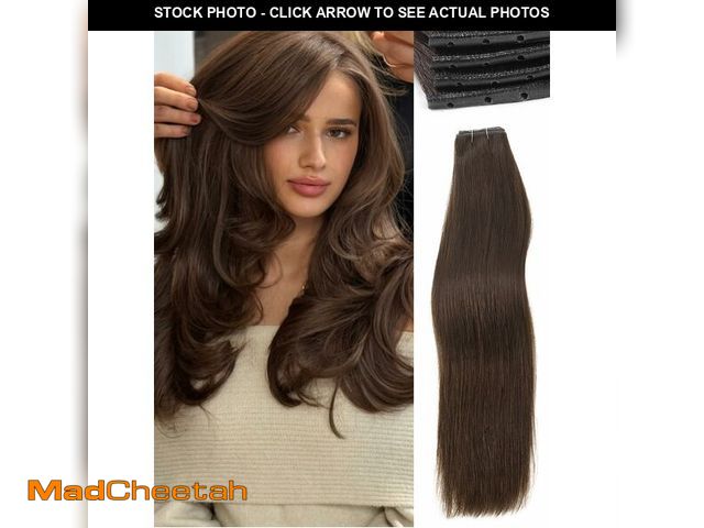 Lot 74-12883424 - WIGNEE Double Invisible PU OVO Human Hair Extensions 100% Remy Hair Weft Brown Hair Extensions Human...