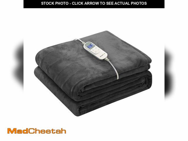 Lot 74-13721264 - Wapaneus Heated Blanket Electric Blanket 62" x 84" Twin Size with 10 Heating Levels and 12 Hours tim...