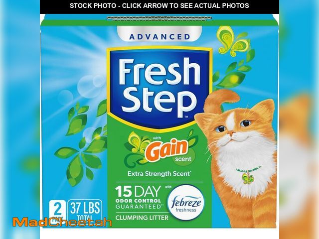 Lot 74-13733738 - Fresh Step Advanced Odor Shield Multi Cat Clumping Litter with Febreze Freshness, Low Dust, Odor Con...