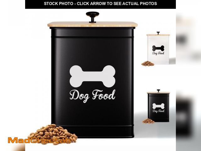 Lot 74-11548934 - Dog Food Container Airtight 5-10 lb (25 Cup) Capacity - Cute Airtight Dog Food Storage Container wit...
