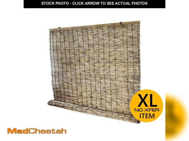 Lot 74-14440033 - 72 in. W x 96 in. L Bamboo Reed Roll Shade with Lifter Used to Shade the Sun and Decorate the Room -...
