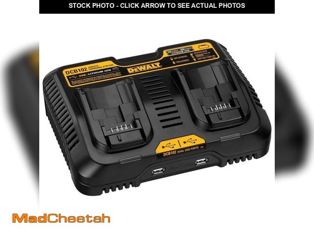 Lot 74-13129521 - DEWALT 12V to 20V MAX Lithium-Ion Dual Port Jobsite Charging Station with (2) USB Ports - UNUSED