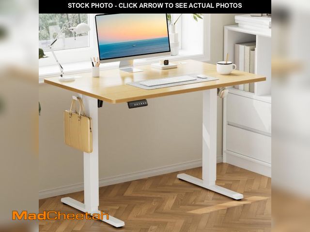 Lot 74-12155225 - CONCETTA Electric Standing Desk Height-adjustable Desk - 40 x 24 inch Desk Workstation for Home Offi...