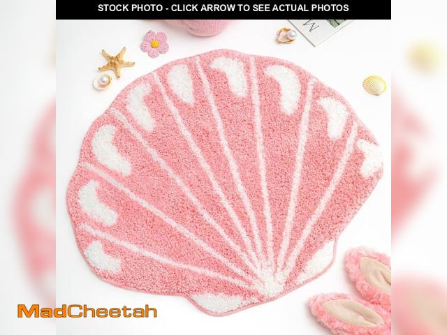 Lot 74-12332671 - Tinideya Seashell Rug Bathroom Rugs 2 ft Shell Bath Mat Preppy Rug Cute Ocean Beach Carpet Machine W...