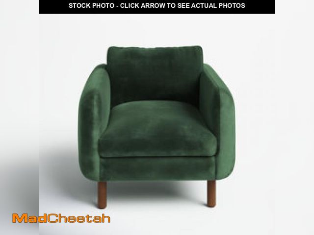 Lot 74-11217576 - AllModern Leno Upholstered Armchair FALK1017 Fabric: Forest Fine Textured Bou - UNUSED