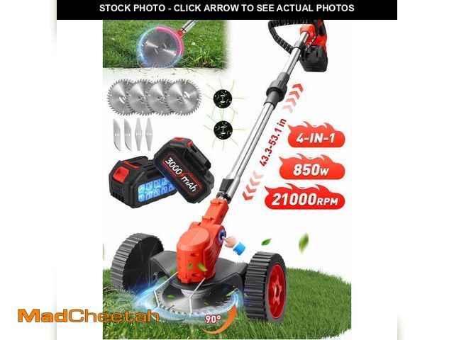 Lot 74-12780401 - RELOIVE Weed Eater,Cordless Weed Trimmer,Electric Weed Wacker, with 2PCS 3000mAh Batteries and Charg...