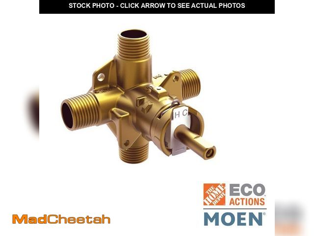 Lot 74-14073611 - MOEN Brass Rough-In Posi-Temp Pressure-Balancing Cycling Tub and Shower Valve 1/2 in. IPS Connection...