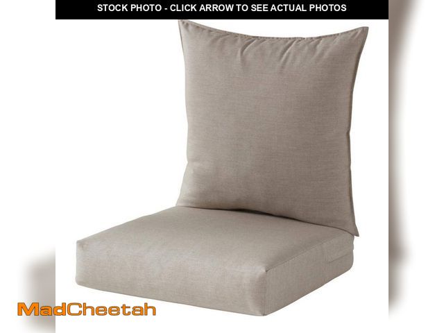 Lot 74-14292628 - Greendale Home Fashions 24 in. x 24 in. Sunbrella 2-Piece Outdoor Deep Seat Chair Cushion in Cast As...