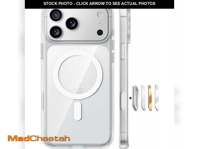 Lot 74-14153929 - TORRAS Stronger Magnetic for iPhone 17 Pro Case Clear, [Covered Camera Control] [Anti-Yellowing] Com...
