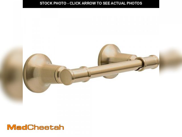 Lot 74-12365019 - Delta Chamberlain Wall Mount Pivot Arm Toilet Paper Holder Bath Hardware Accessory in Champagne Bron...