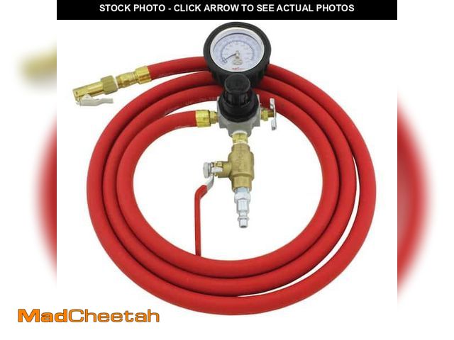 Lot 74-12484845 - Milton 7 ft. OSHA Compliant Automatic Tire Inflator with Air Hose and Swivel Grip Air Chuck - UNUSED