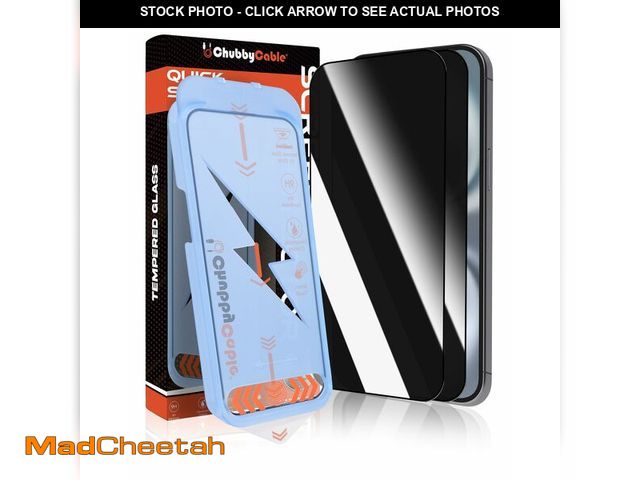 Lot 74-12601444 - chubbycable 2PCS ChubbyShield Ultra for iPhone 16 Pro Max Privacy Screen Protector, Anti-spy Screen ...